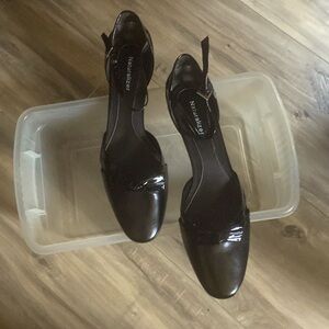 Patient leather. Never worn size 8 M. Not in original box. From Macy’s